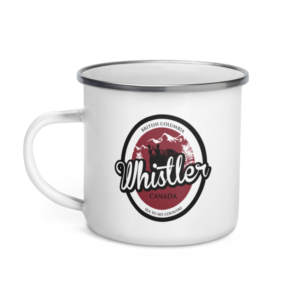 Oval Bear enamel camping mug - The Nook of the North