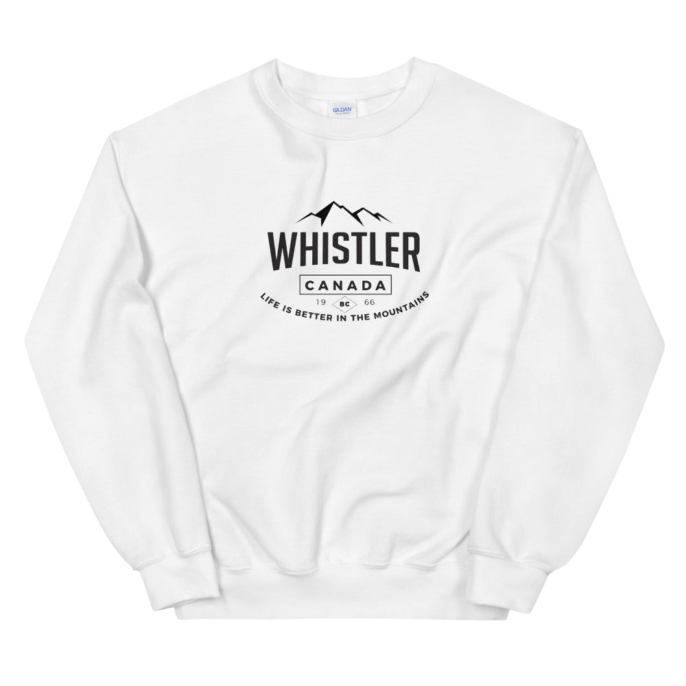 Whistler Life is Better crewneck - The nook of the north