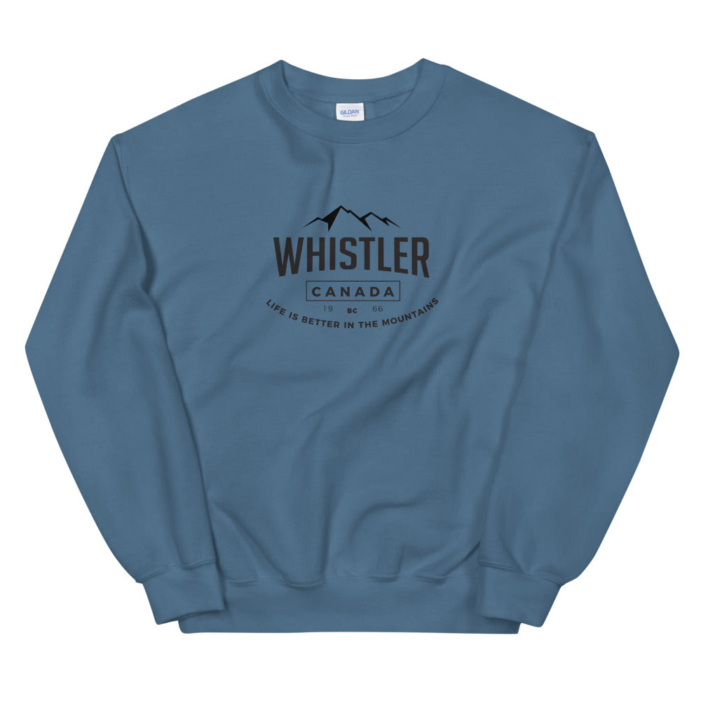 Whistler Life is Better crewneck - The nook of the north