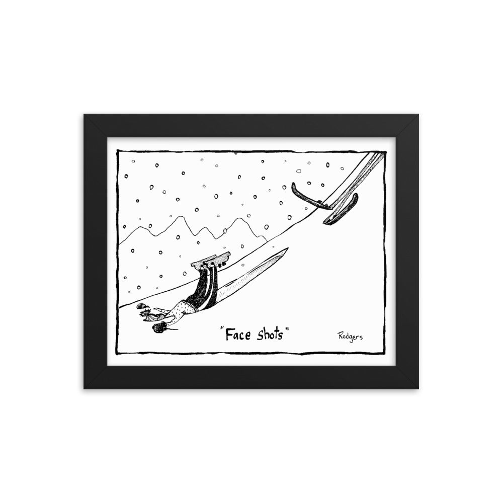 Face shots - Framed poster