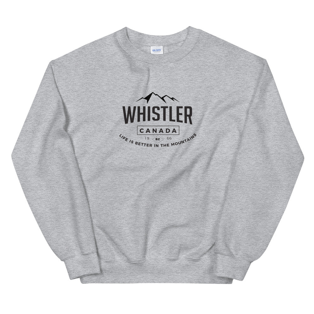 Whistler Life is Better crewneck - The nook of the north