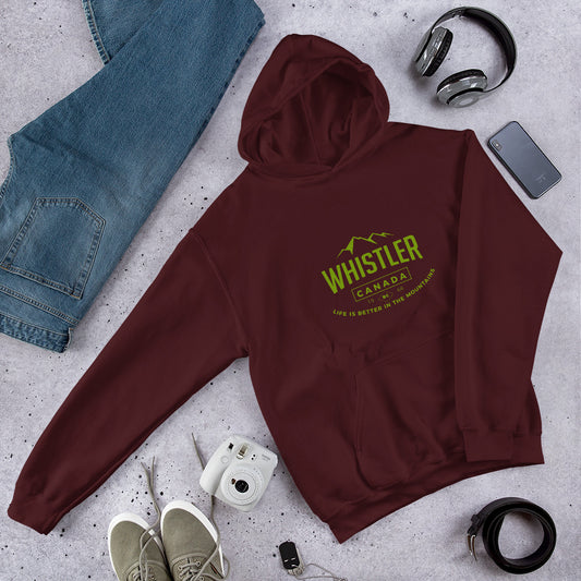 Whistler Life is Better hoodie-the nook of the north