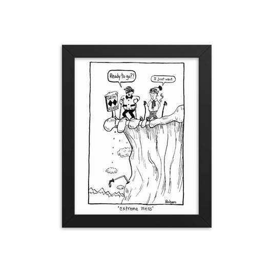 Extreme mess - framed poster