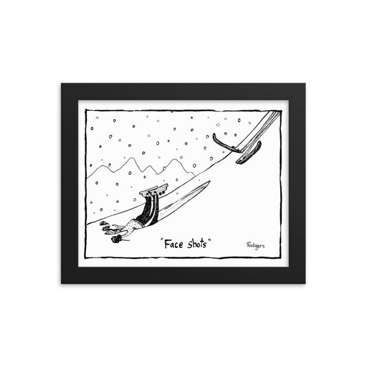 Face shots - Framed poster