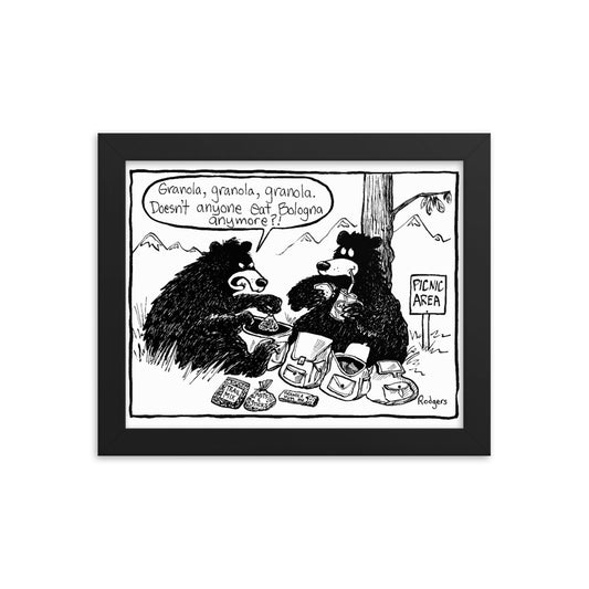 Granola Bears - Framed poster