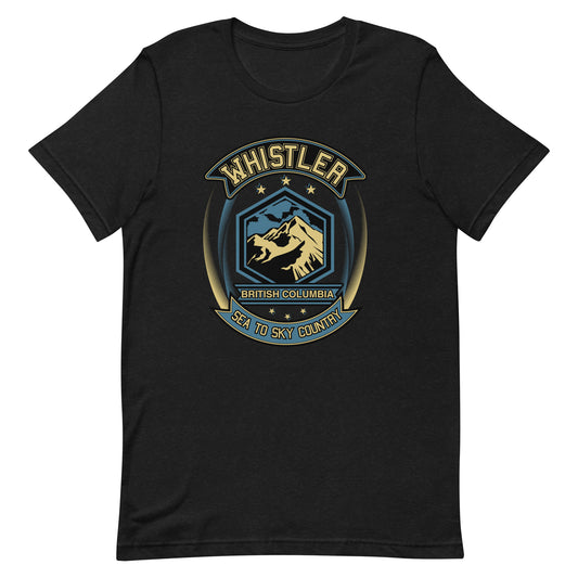 Whistler Biker Crest T Shirt- The Nook of the North