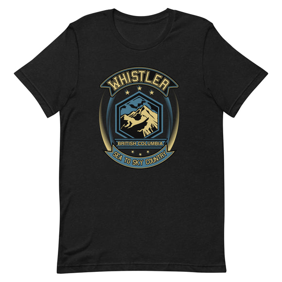 Whistler Biker Crest T Shirt- The Nook of the North