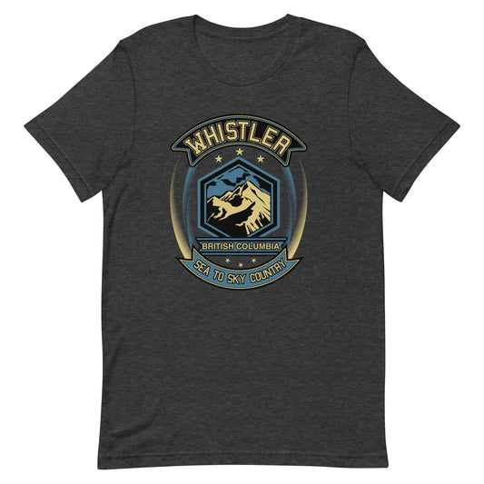Whistler Biker Crest T Shirt- The Nook of the North
